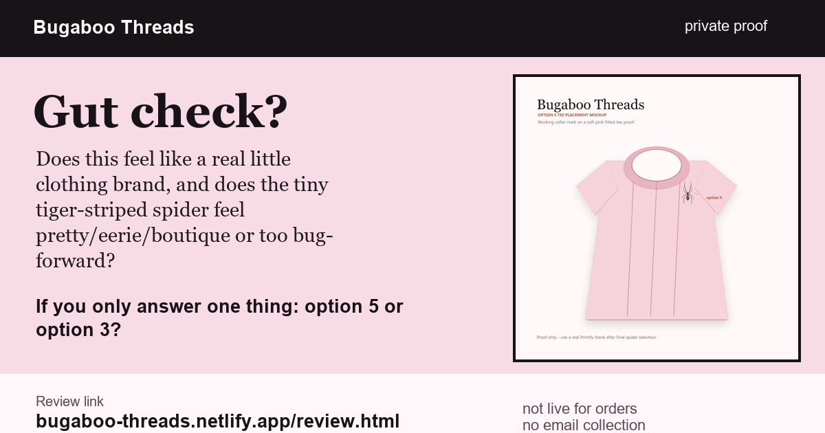 Bugaboo Threads public review link card