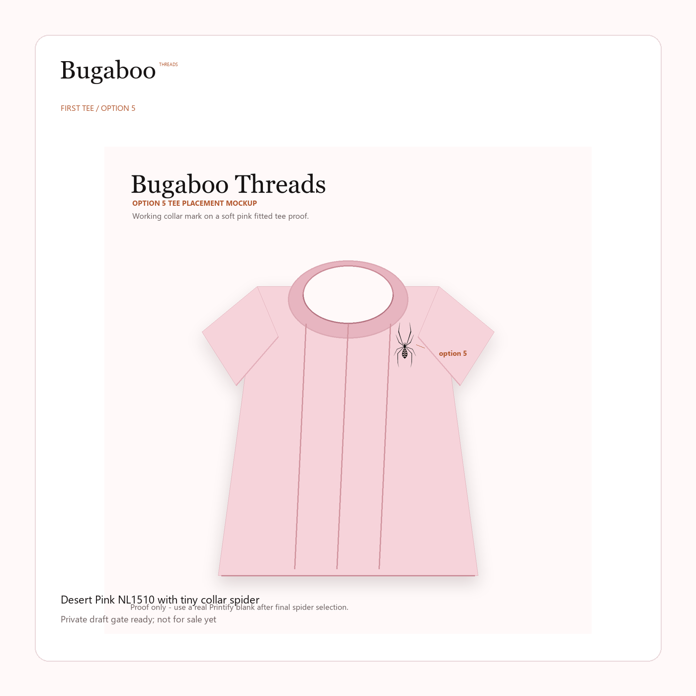 Bugaboo Threads first tee product concept card