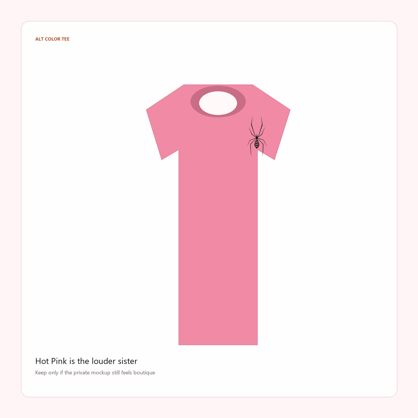 Bugaboo Threads hot pink tee concept